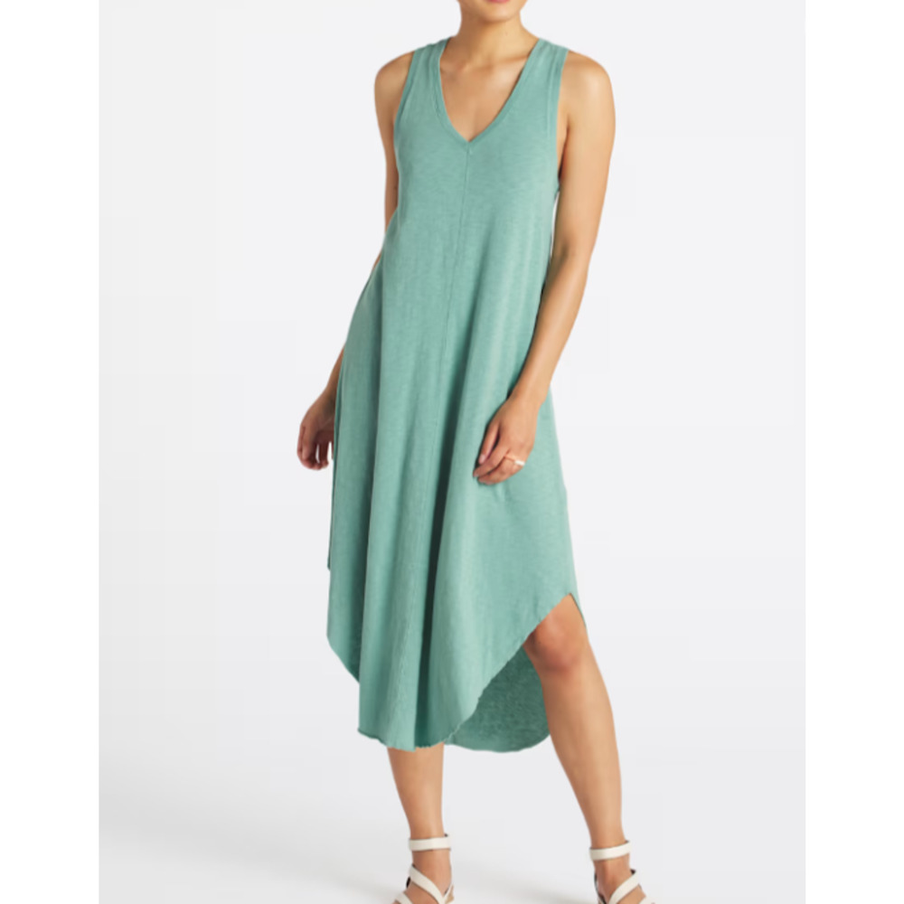 NWT Z Supply XL Green 100% Cotton Womens Reverie Slub Tank Dress Cover Up Summer